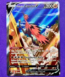 Galarian Zapdos V 174/198 Alt Art | Chilling Reign | 2021 Pokemon TCG Card | NM - Image 1