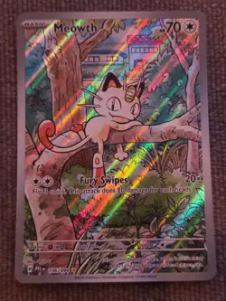 2025 Pokemon Phantasmal Flames Meowth Illustration Rare #106/094 - Image 1