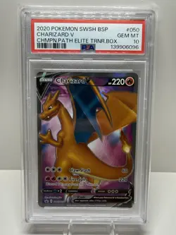 Pokemon TCG Charizard V SWSH050 Black Star Promos - Image 1
