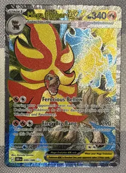 🔥Mega Pyroar ex 099/086 Double Ultra Rare Pokemon Chaos Rising ME04 NM+🔥 - Image 1