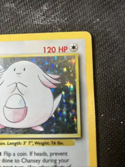 Pokemon 1999 WOTC Chansey 3/102 Holo - Mp - Image 5