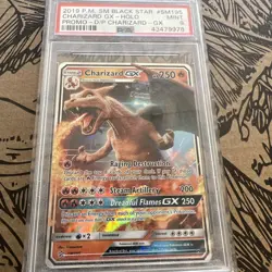 Pokemon TCG 2019 Charizard GX Sun and Moon Promo Holo Rare SM195 PSA 9 - Image 1