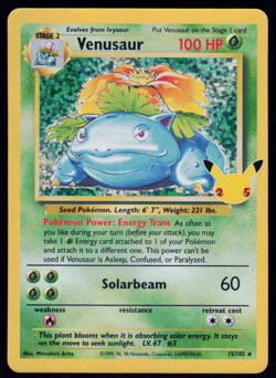 Venusaur 15/102 Pokemon Celebrations 25th Anniversary English Holo Rare - Image 1