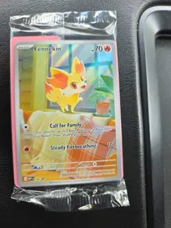 Pokemon Fennekin MEP 080 - Black Star Promo Sealed ME04: Chaos Rising ETB Promo - Image 1