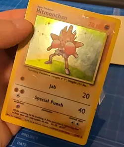 Pokemon WOTC Hitmonchan 7/102 Base Set Holo Rare Unlimited English 1999 70 HP - Image 3