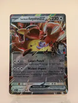 Team Rocket's Kangaskhan ex 162/217 Double Rare Ascended Heroes Pokemon Holo NM - Image 1