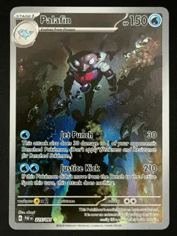 Palafin 225/091 Illustration Rare Paldean Fates Pokemon Near Mint - Image 1