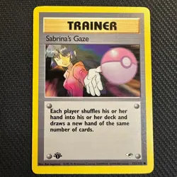 Sabrina's Gaze - 1st Edition - 125/132 Gym Heroes- WOTC - Pokemon TCG - 2000 - Image 1