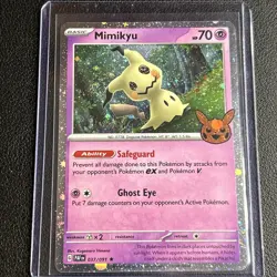 🔥Pokemon Mimikyu🔥 🌀swirl🌀037/091 🎃Trick Or Trade🎃 2024 Holo Promo - NM - Image 1