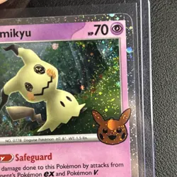 🔥Pokemon Mimikyu🔥 🌀swirl🌀037/091 🎃Trick Or Trade🎃 2024 Holo Promo - NM - Image 3