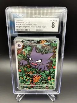 Pokemon Haunter 027 Me: Mega Evolution Promo Holo CGC 8 English - Image 1