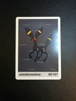 Ummbreedme (Umbreon) #197 - Gen 2 Pookiemoot Fan Art - Pokemon - Image 1