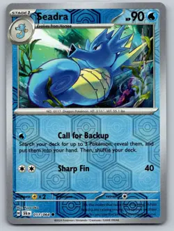 Seadra 011/064 Common Shrouded Fable Pokemon Reverse Holo Near Mint - Image 1