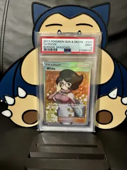 Pokemon Wicke Full Art 147/147 Burning Shadows Ultra Rare Holo PSA 9 2017 - Image 1