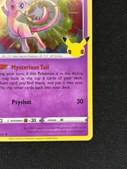 Pokemon TCG Celebrations 25th Anniversary Mew Holo 011/025 NEW NM - Image 4