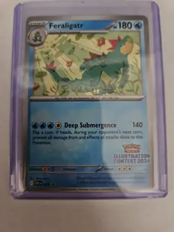 Pokemon TCG Feraligatr 213 SV Promo Illustration Contest 2024 EN 140 - Image 1
