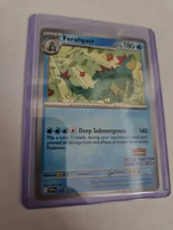 Pokemon TCG Feraligatr 213 SV Promo Illustration Contest 2024 EN 140 - Image 2