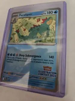 Pokemon TCG Feraligatr 213 SV Promo Illustration Contest 2024 EN 140 - Image 3