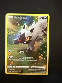 Pokemon Poochyena Ultra Rare Full Art Holo Crown Zenith GG33/GG70 Eng 2023 - Image 2