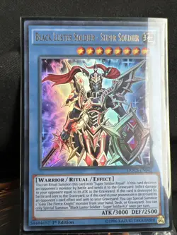 Yugioh Black Luster Soldier - Super Soldier DOCS-EN042 Ultimate Rare Unlim NM - Image 1