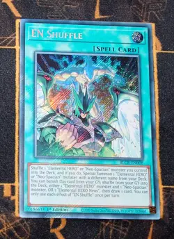 YUGIOH EN Shuffle (BLCR-EN008) Secret Rare 1st Edition Near Mint - Image 1