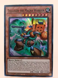 Tellusion The Magna Warrior BPRO-EN004 1st Ed Super Rare Burst Protocol Yu-Gi-Oh - Image 1