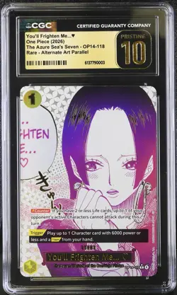 2026 The Azure Sea's Seven #OP14-118 You'll Frighten Me CGC Pristine 10 - Image 1