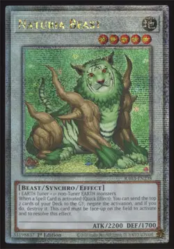 Yu-Gi-Oh! Naturia Beast #RA03-EN238 1st Edition Quarter Century Secret Rare - Image 1