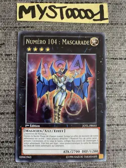 Carte Yu-gi-oh! Numero 104 : Mascarade JOTL-FR055 Rare 1st Francais Occasion - Image 1
