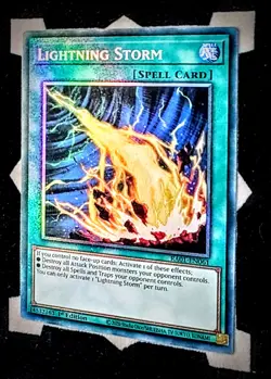 Lightning Storm RA01-EN061 Collectors Rare 1st Edition Yugioh - Image 1