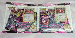10x Pokemon Fusion Strike 3-Pack Blister Lot Eevee Promo Factory Sealed SWSH TCG - Image 5