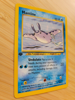 Pokemon TCG Mantine Neo Genesis 64 Regular 1st Edition Common - Image 2