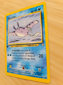 Pokemon TCG Mantine Neo Genesis 64 Regular 1st Edition Common - Image 3