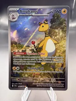 Pokemon TCG Ampharos Illustration Rare IR Chaos Rising 090/086 NM - Image 1