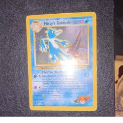 Misty's Golduck 12/132 Gym Challenge Holo Rare with a beautiful Swirl! - Image 1