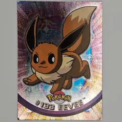 Pokemon 2000 - Eevee #133 Foil - Topps TV Animation Edition Blue Label LP - Image 1
