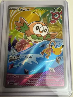 Pokemon TCG Rowlet Promo Holo MEP 043 Basic Grass HP 70 (2026) - Image 1