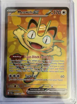 Pokemon TCG Meowth EX 107/088 Evolutions Full Art Holo HP 170 (2016) - Image 1