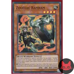 Yugioh Zoodiac Ramram OP05-EN008 Super Rare NM - Image 1