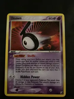 Unown T - T/28 Unseen Forces Holo Rare Pokemon - Image 1