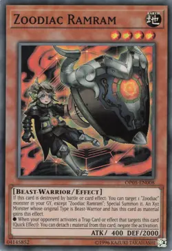 Yugioh Zoodiac Ramram OP05-EN008 Super Rare LP - Image 1