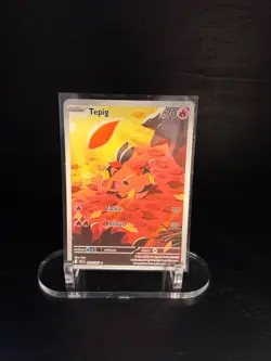 Pokemon TCG Tepig 096/086 SV White Flare Illustration Rare Holo English 70HP - Image 1