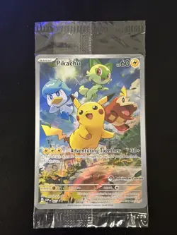SEALED Pikachu SVP #027 Pokemon Center Stamp Paldea Evolved Promo B - Image 1