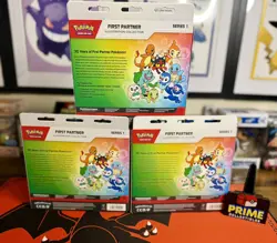 Pokemon First Partner Illustration Collection Series 1 (LOT OF 3)!!! - Image 2