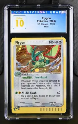 POP 2! Pristine 10 Pokemon Flygon EX Dragon 2003 #15/97 Top Pop English E-Reader - Image 1