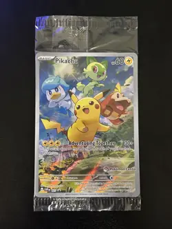 SEALED Pikachu SVP #027 Pokemon Center Stamp Paldea Evolved Promo A - Image 1