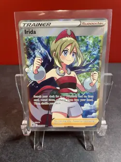 Pokemon Irida Full Art Trainer Supporter 186/189 Astral Radiance Ultra Rare Holo - Image 1