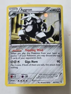 Aggron - (Cosmos Holo) 080/124 Promo Blister Exclusives Holo Pokemon Tcg - Image 1