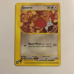 Vintage Pokemon Spearow 130/165 Expedition Base Set e-Reader LP/MP 2002 - Image 1