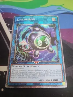 Yugioh! 1x Linkuriboh RA04-EN291 Platinum Secret Rare 1st Ed NM - Image 1